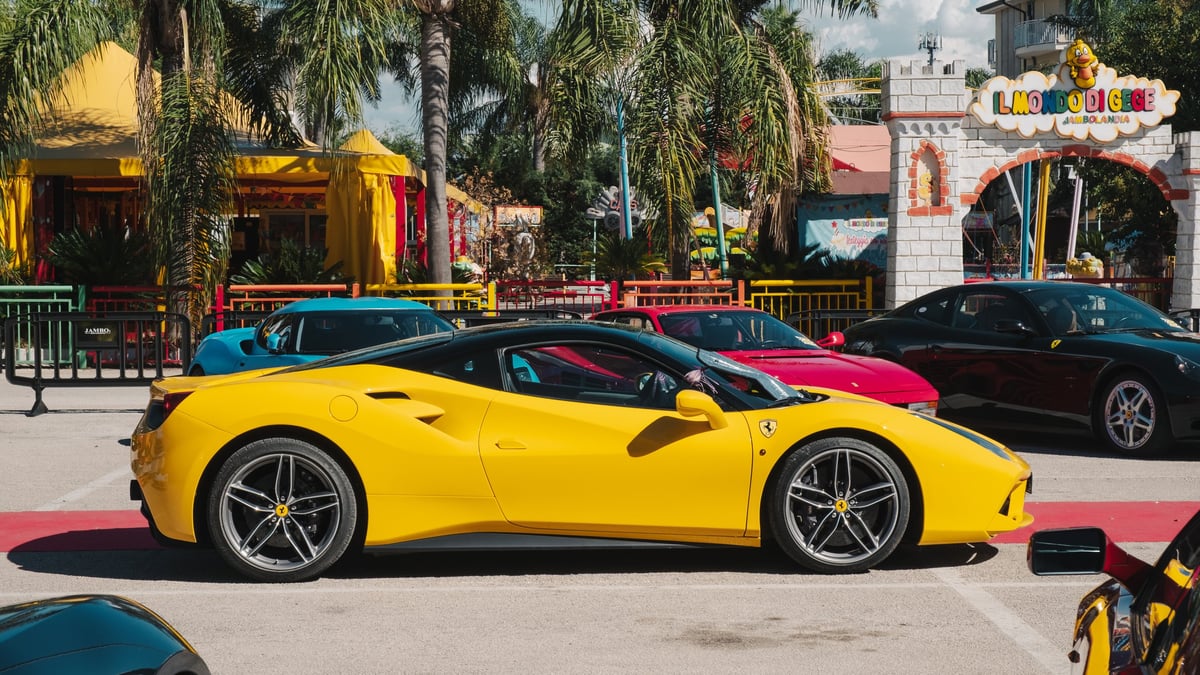Exotic car rally